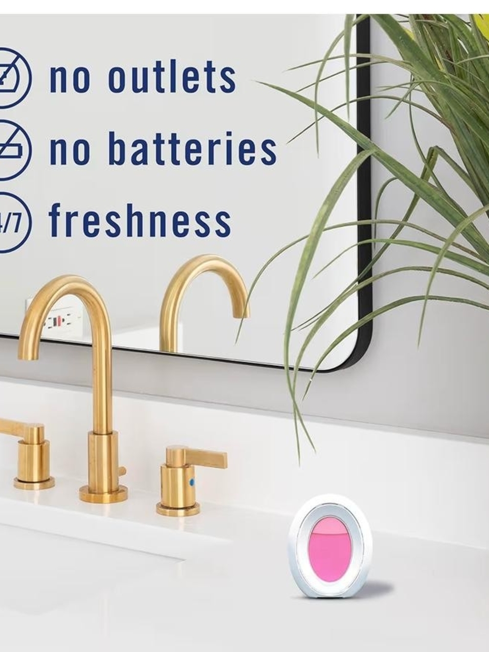 Febreze Bathroom Clip Air Freshener - April Fresh (Pink) - 6 Pack - Picture 4 of 6